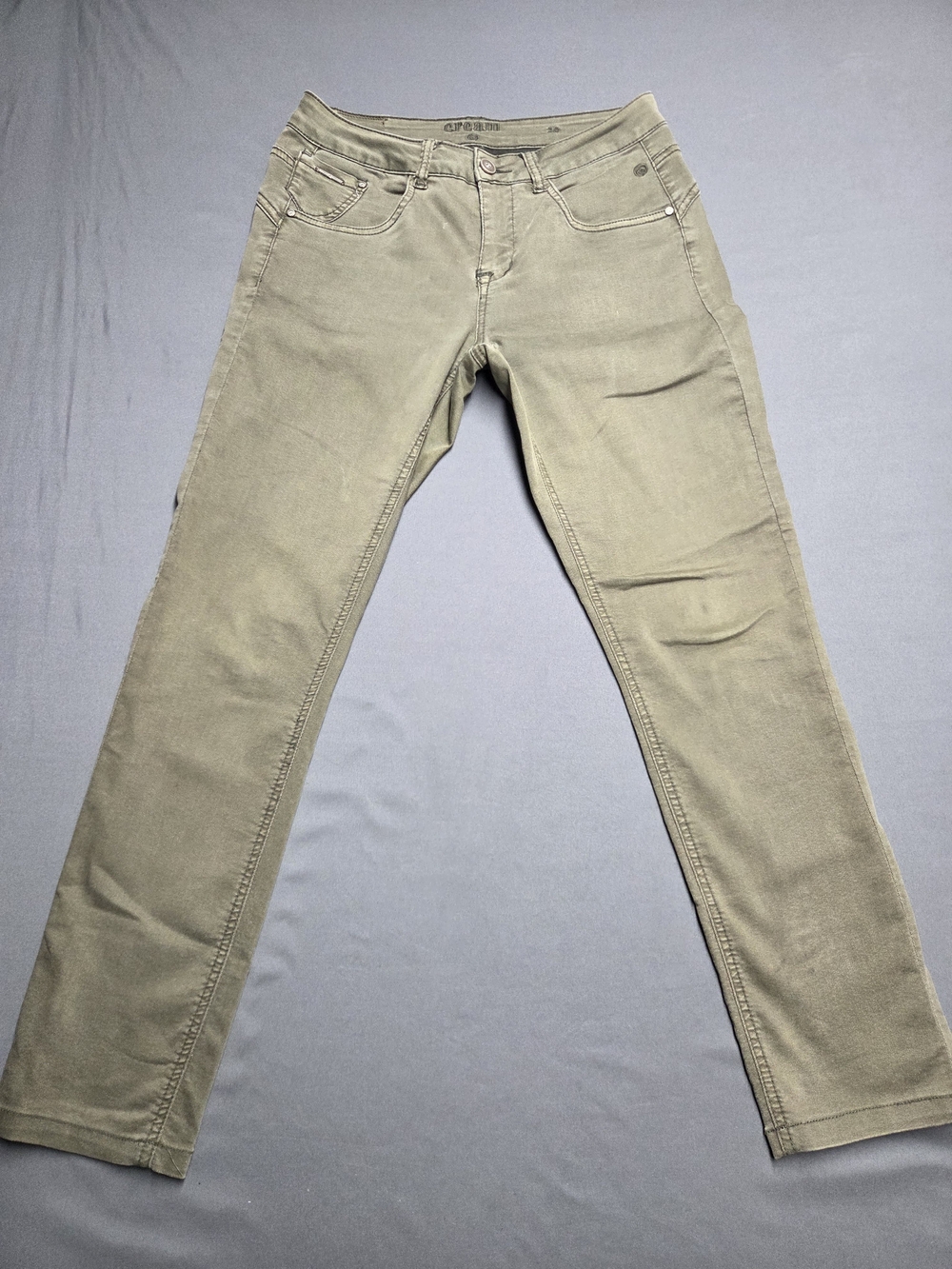 Cream Clothing LotteCR Plain Twill Coco Fit Khaki Olive Straight Pants Size 30